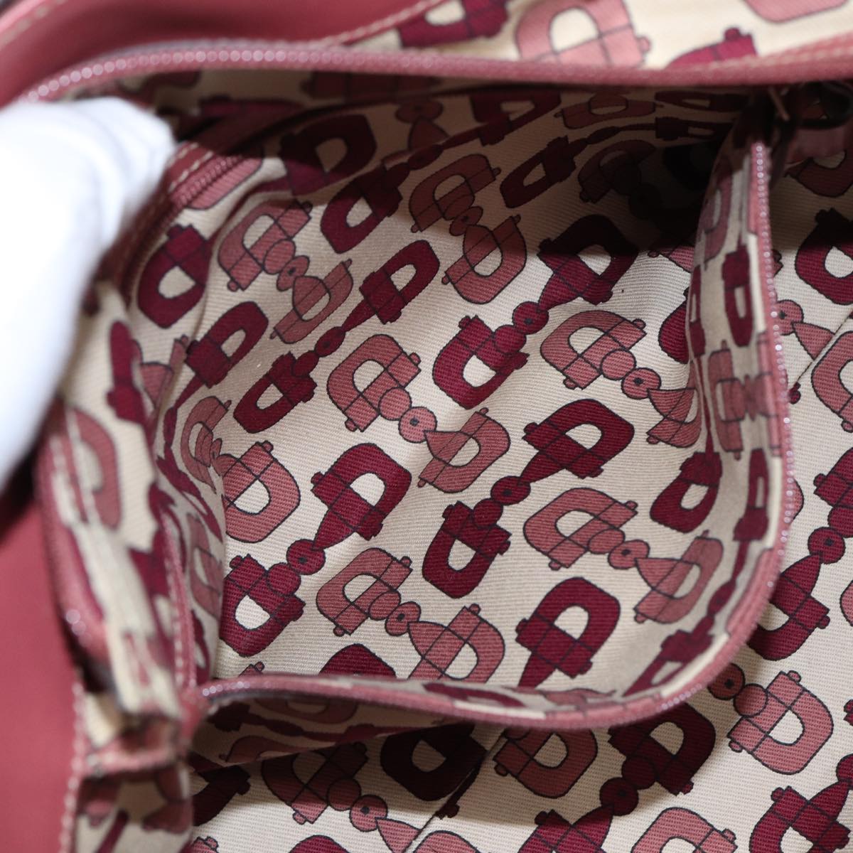 GUCCI GG Canvas Guccissima Hand Bag Pink 145993 80835