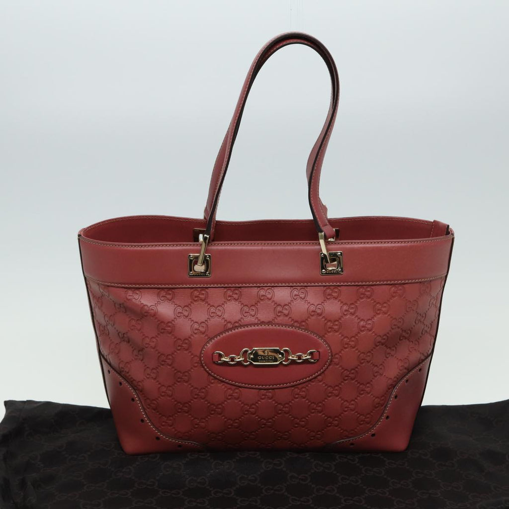 GUCCI GG Canvas Guccissima Hand Bag Pink 145993 80835