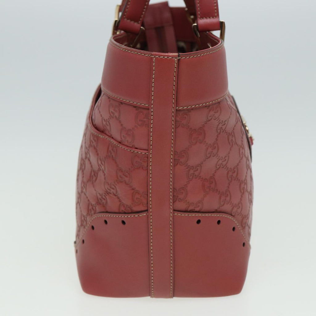GUCCI GG Canvas Guccissima Hand Bag Pink 145993 80835
