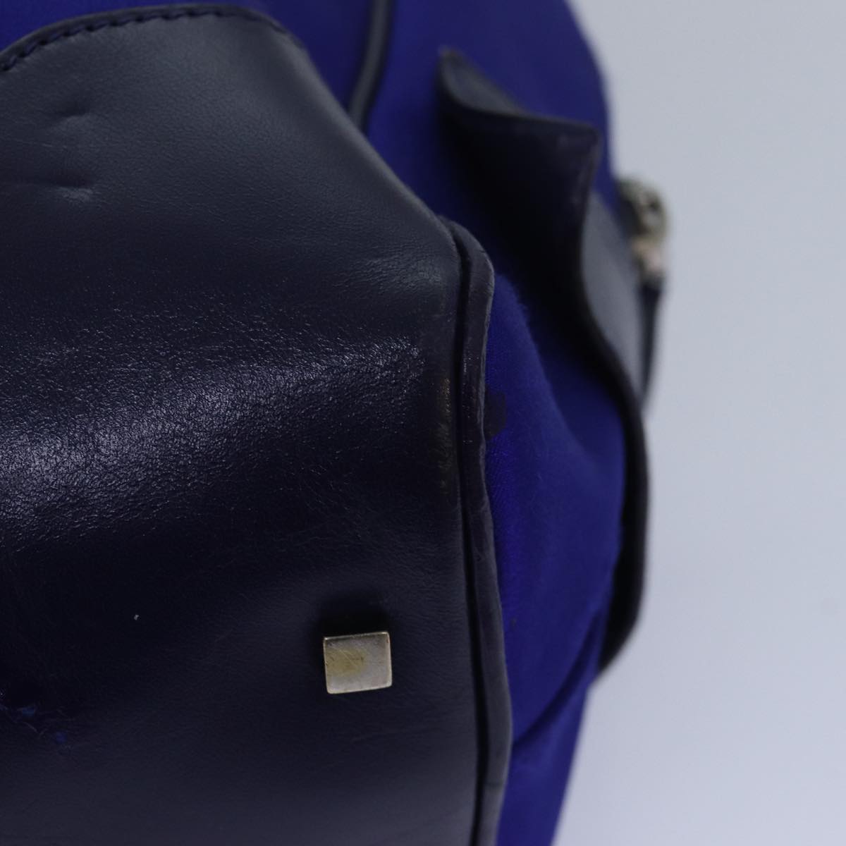 GUCCI Hand Bag Nylon Blue 002 1115 80838