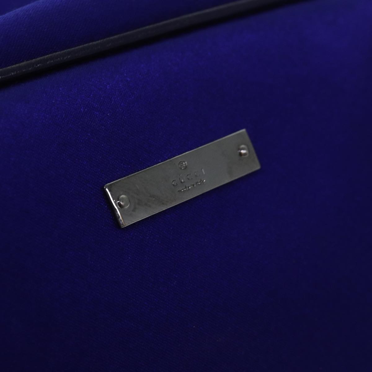 GUCCI Hand Bag Nylon Blue 002 1115 80838