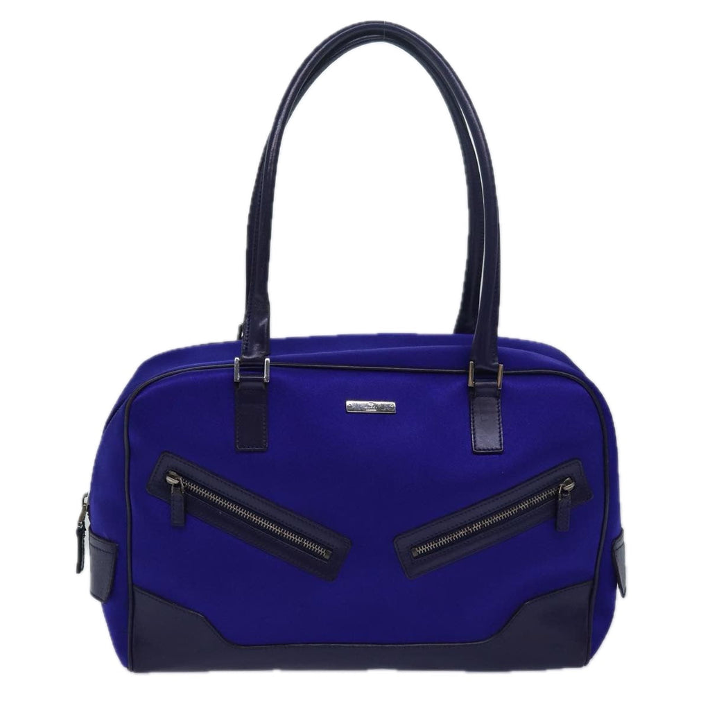 GUCCI Hand Bag Nylon Blue 002 1115 80838