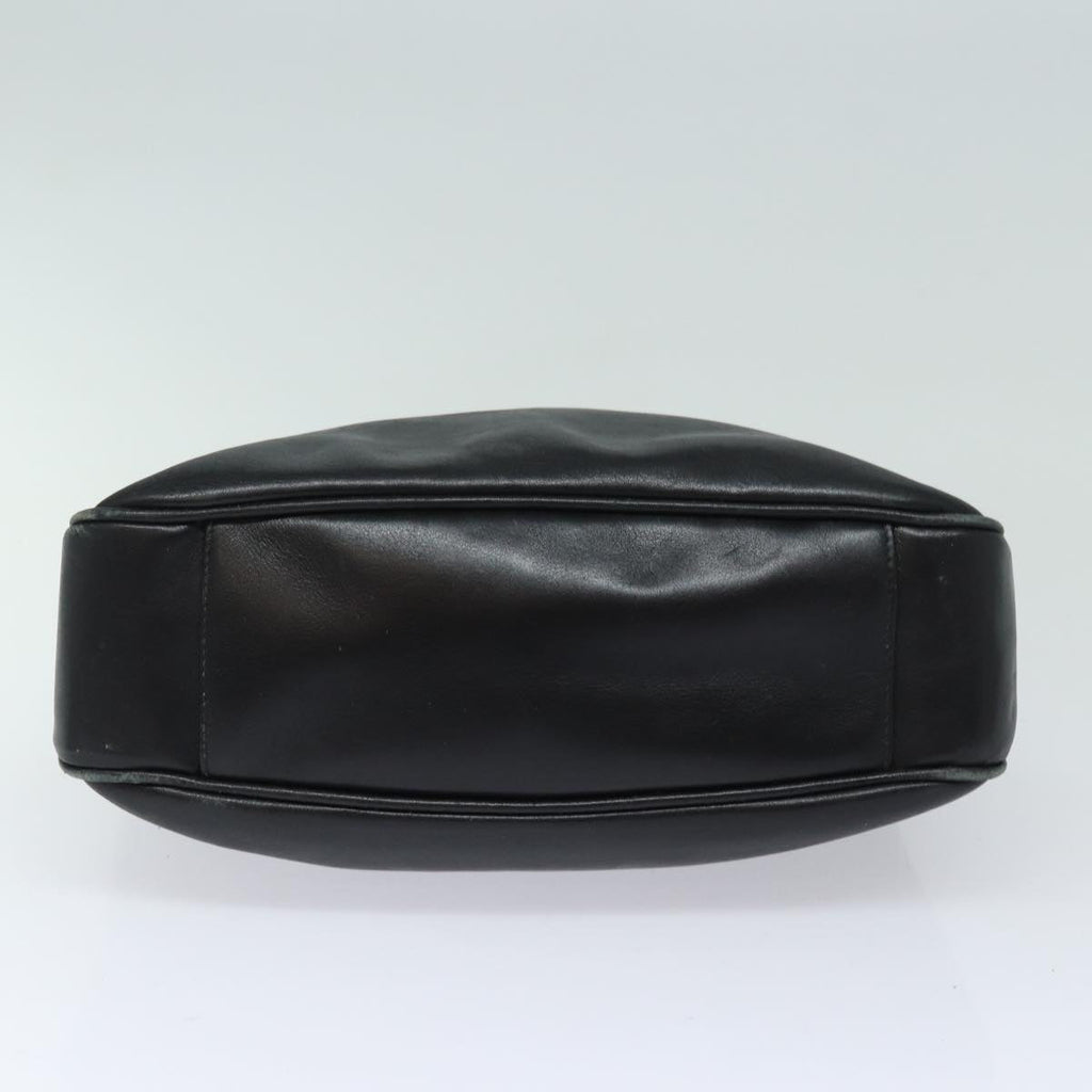 GUCCI Bamboo Shoulder Bag Leather 2way Black 001 1638 80839