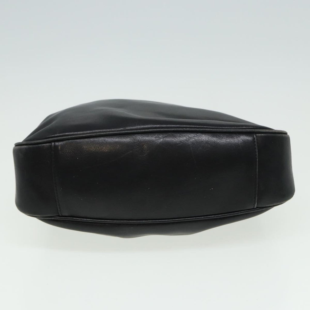 GUCCI Bamboo Shoulder Bag Leather 2way Black 001 3754 1638 80842