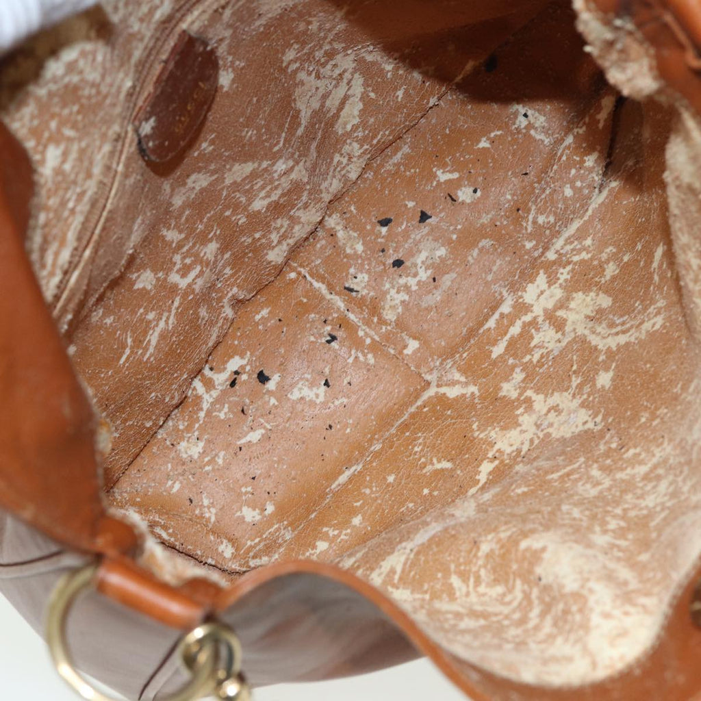 GUCCI Bamboo Shoulder Bag Leather 2way Brown 001 0166 1638 80845