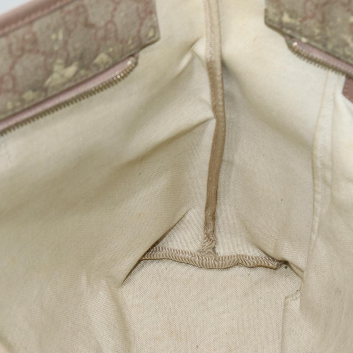 GUCCI GG Supreme Tote Bag PVC Leather Beige 211137 80851