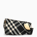 Burberry Shield Medium Bag With Black/Calico Check Pattern Women