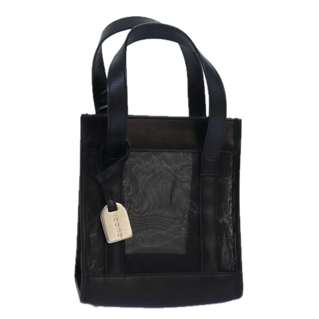 GUCCI Hand Bag Nylon Black 80886