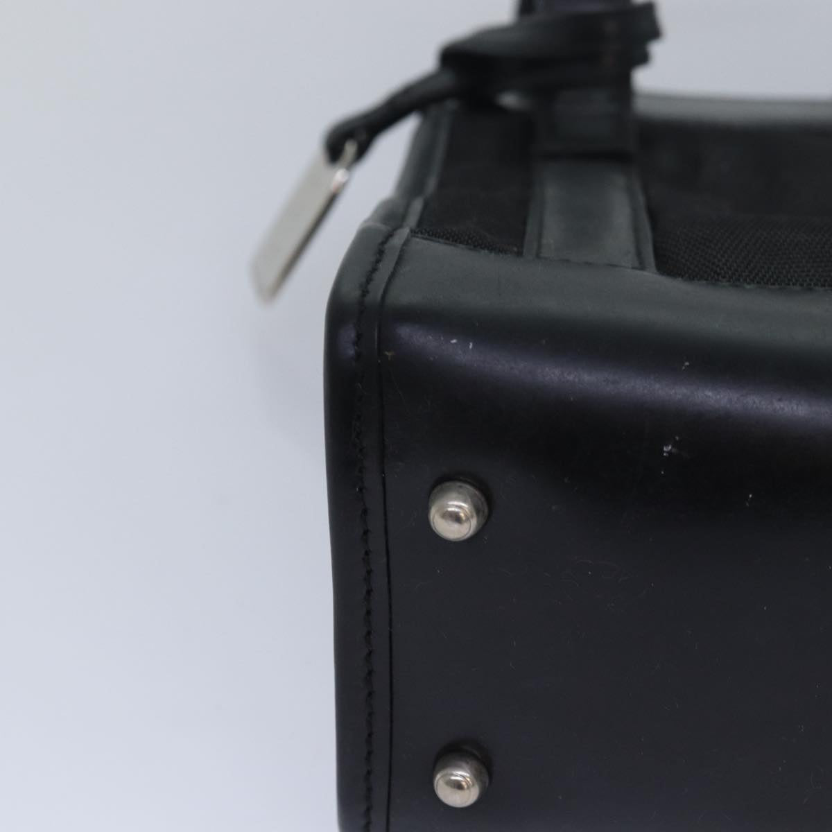 GUCCI Hand Bag Nylon Black 80886