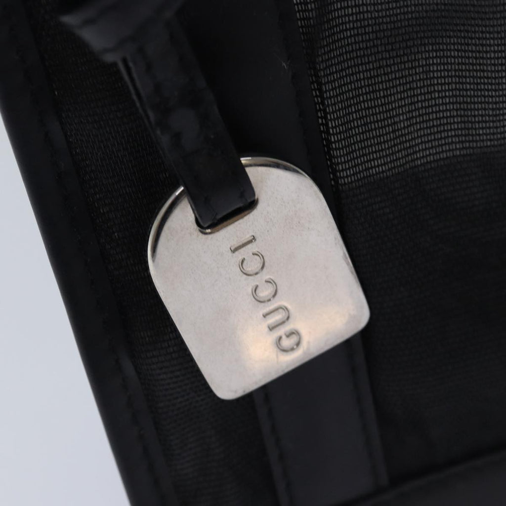 GUCCI Hand Bag Nylon Black 80886