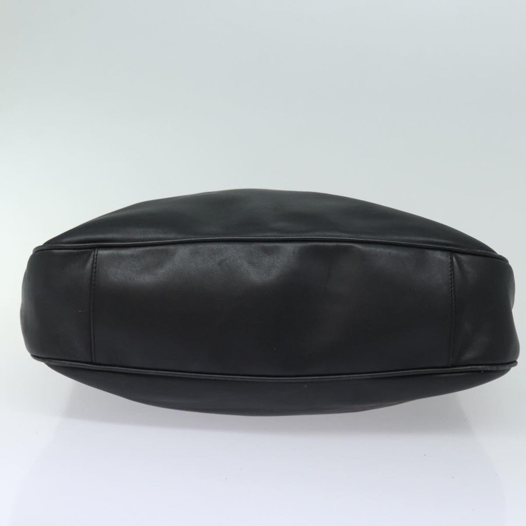GUCCI Bamboo Shoulder Bag Leather 2way Black 001 1781 80887