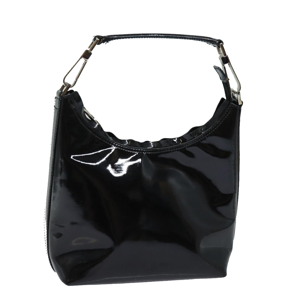 GUCCI Hand Bag Patent leather Black 80889