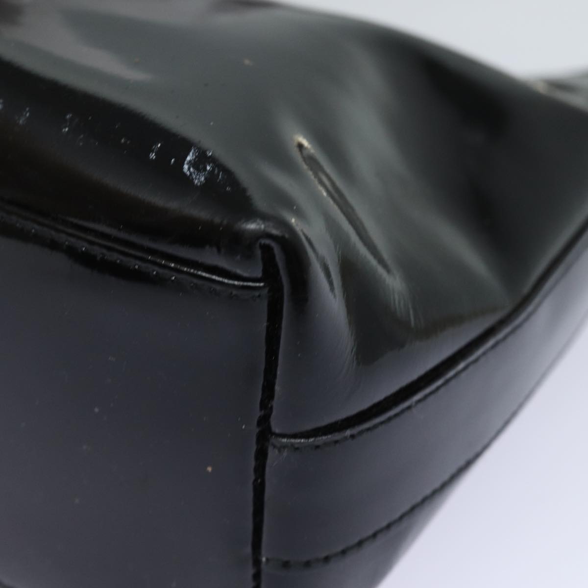GUCCI Hand Bag Patent leather Black 80889
