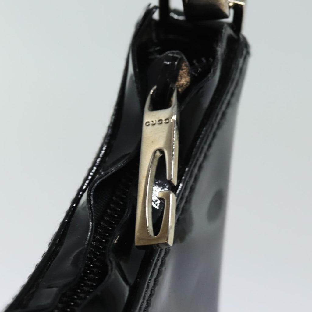 GUCCI Hand Bag Patent leather Black 80889