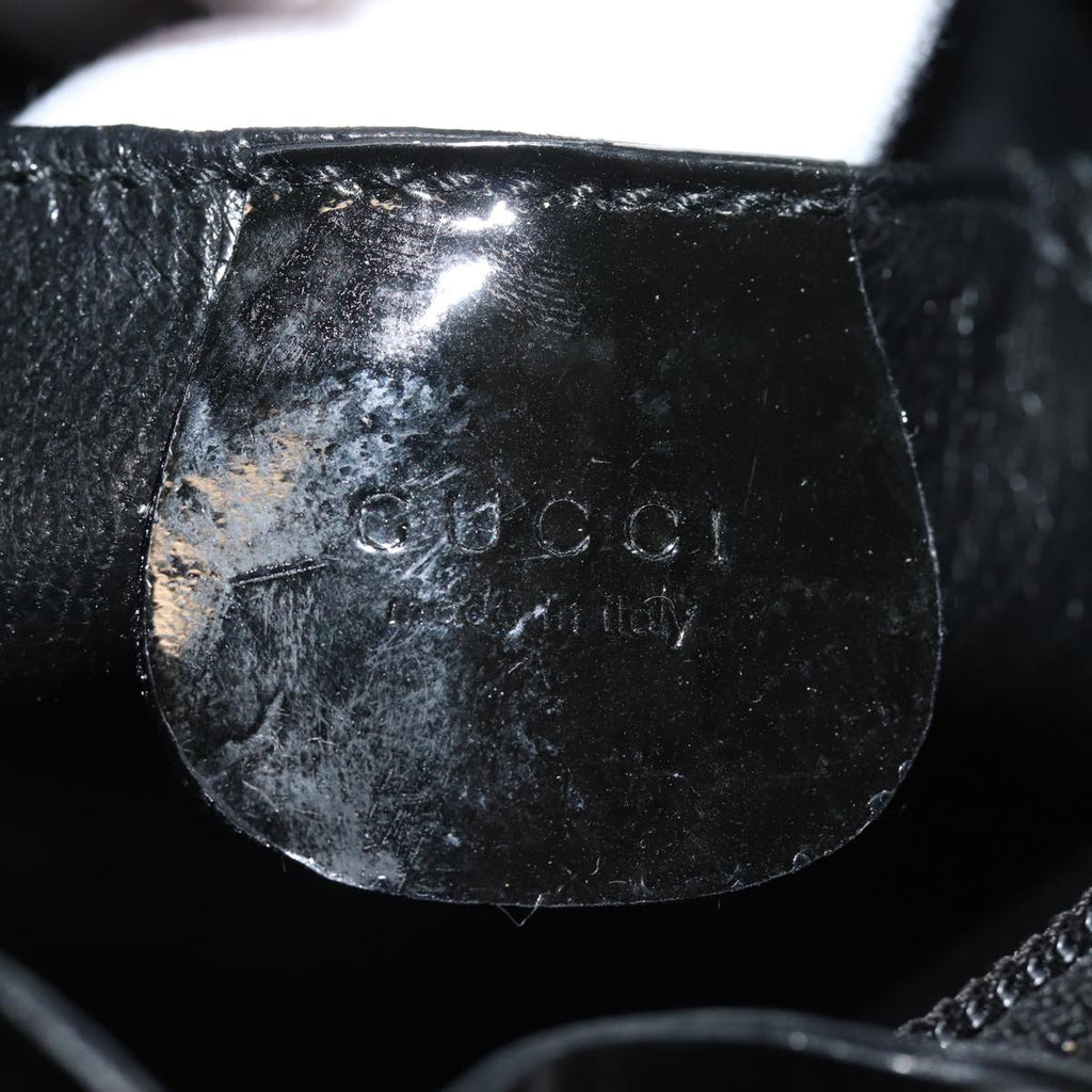 GUCCI Hand Bag Patent leather Black 80889