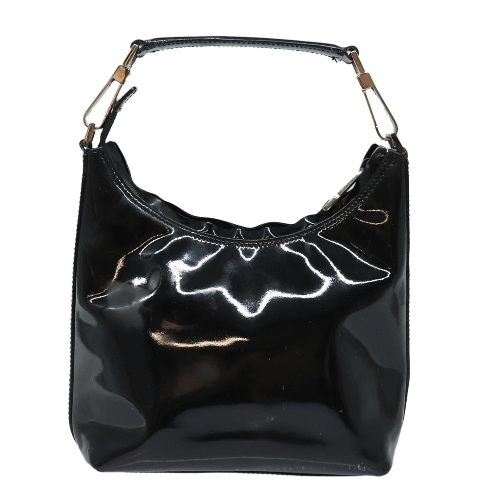 GUCCI Hand Bag Patent leather Black 80889