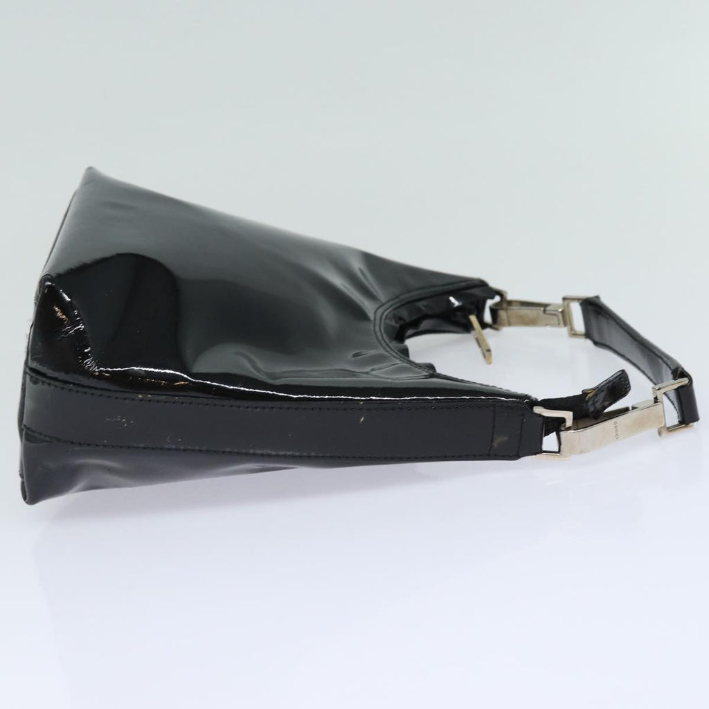 GUCCI Hand Bag Patent leather Black 80889