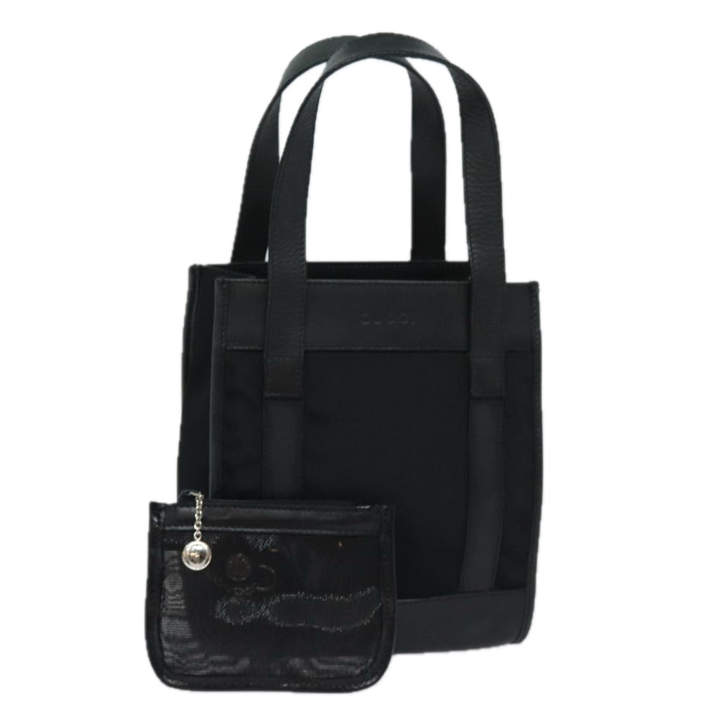 GUCCI Hand Bag Nylon Black 91386 80892