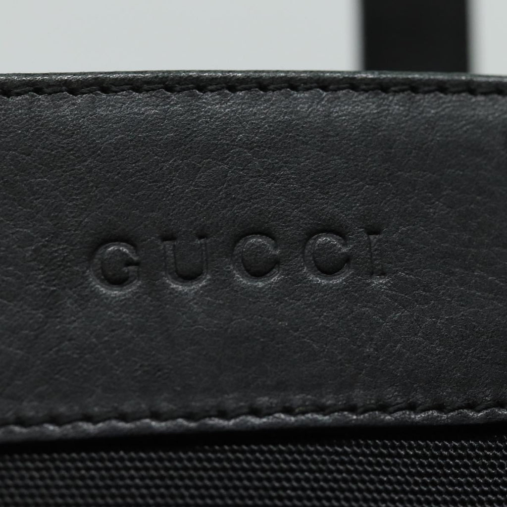 GUCCI Hand Bag Nylon Black 91386 80892