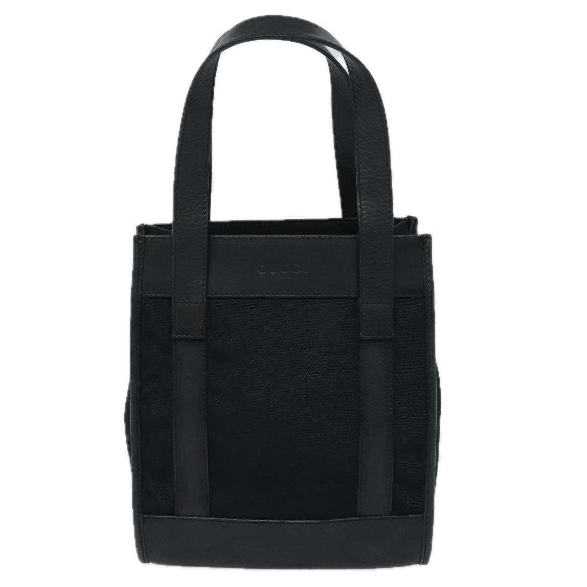 GUCCI Hand Bag Nylon Black 91386 80892