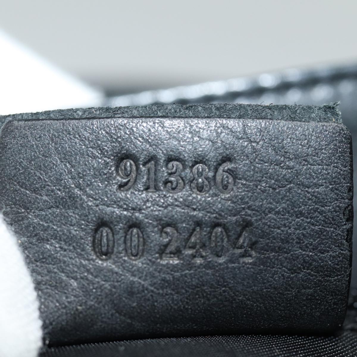 GUCCI Hand Bag Nylon Black 91386 80892