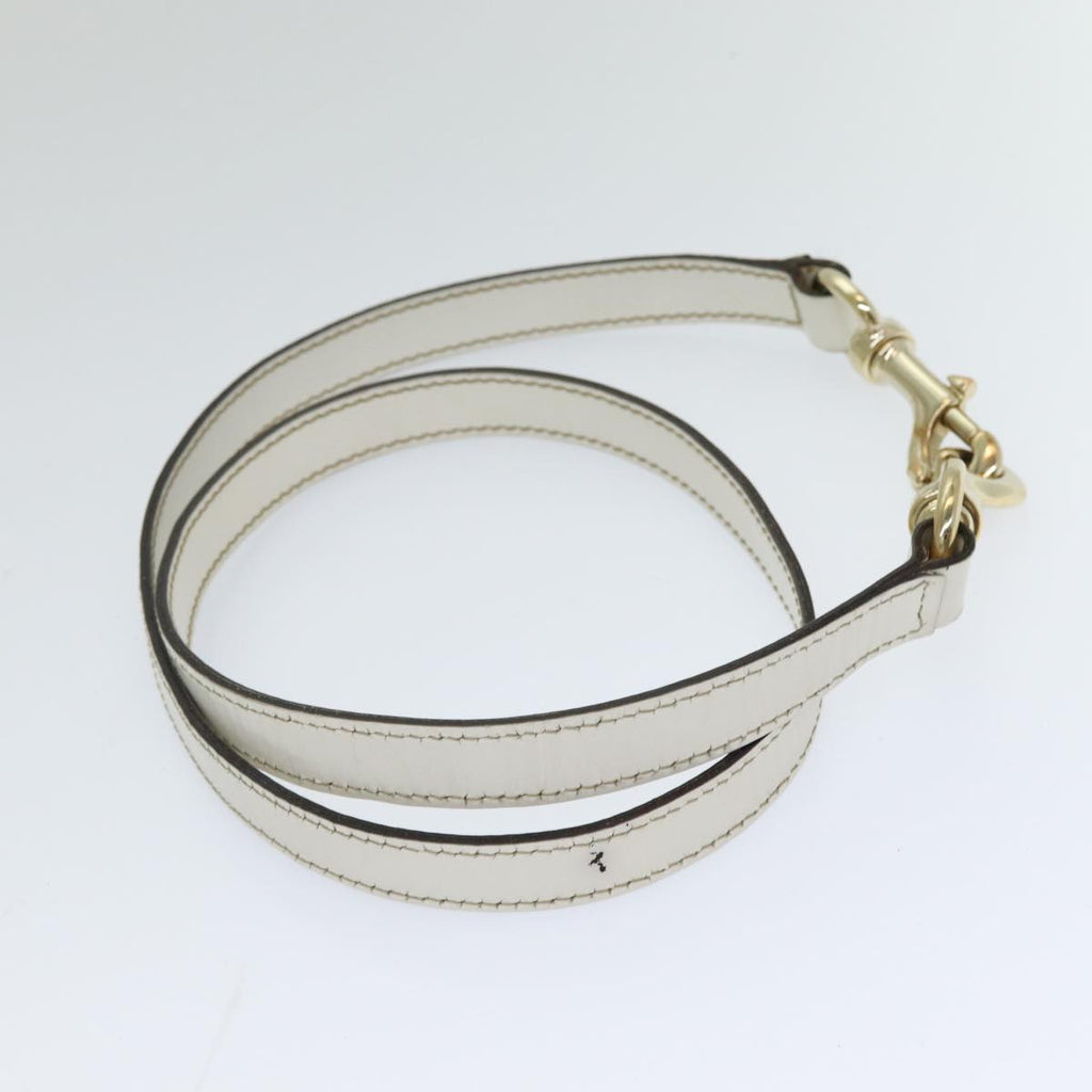 GUCCI Interlocking Web Sherry Bag Coated Canvas 2way White 162886 80900