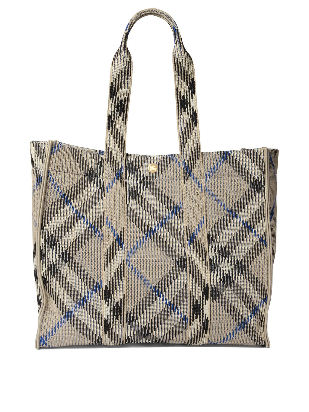 Medium Check Knitted Tote
