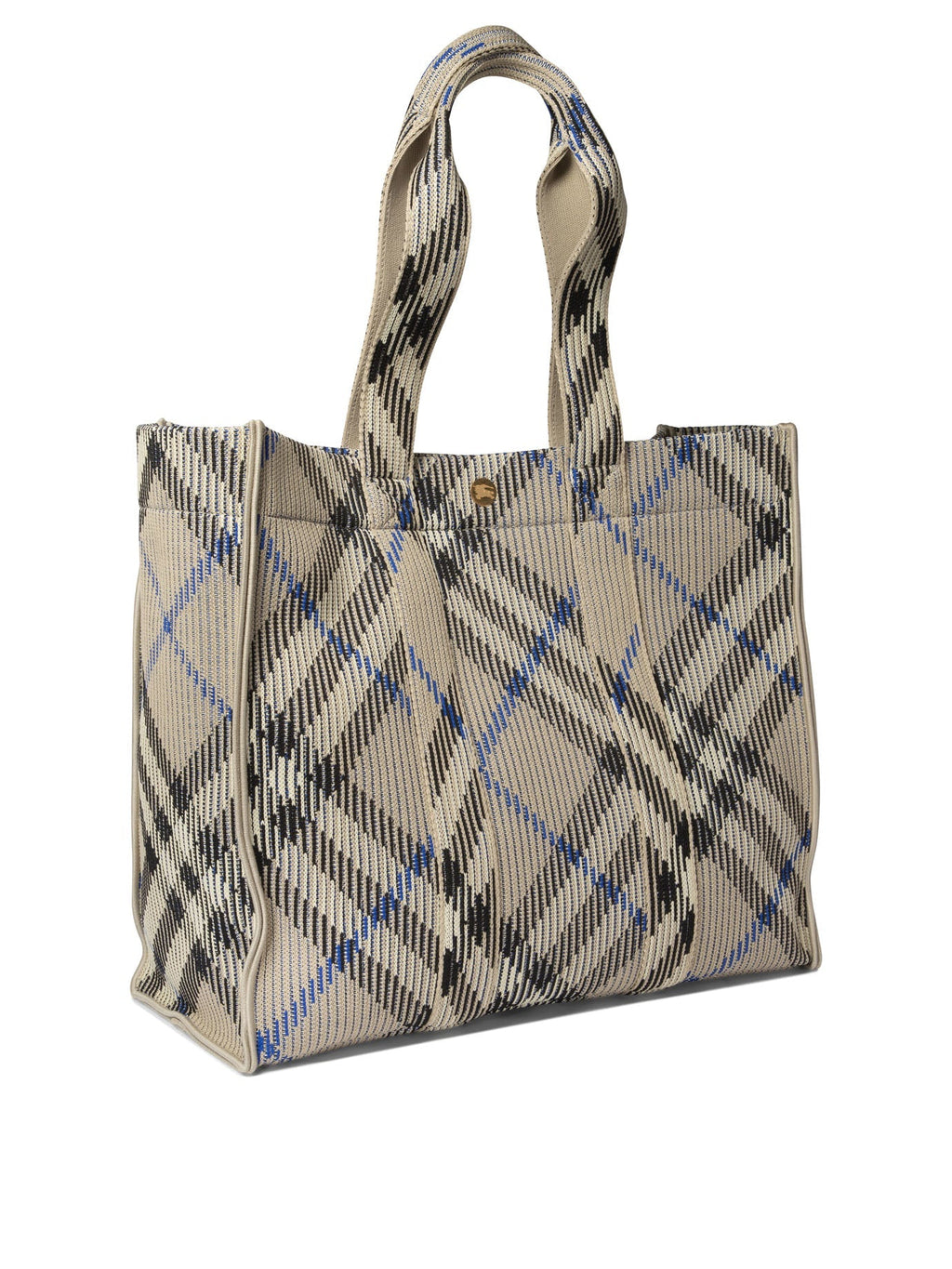 Medium Check Knitted Tote