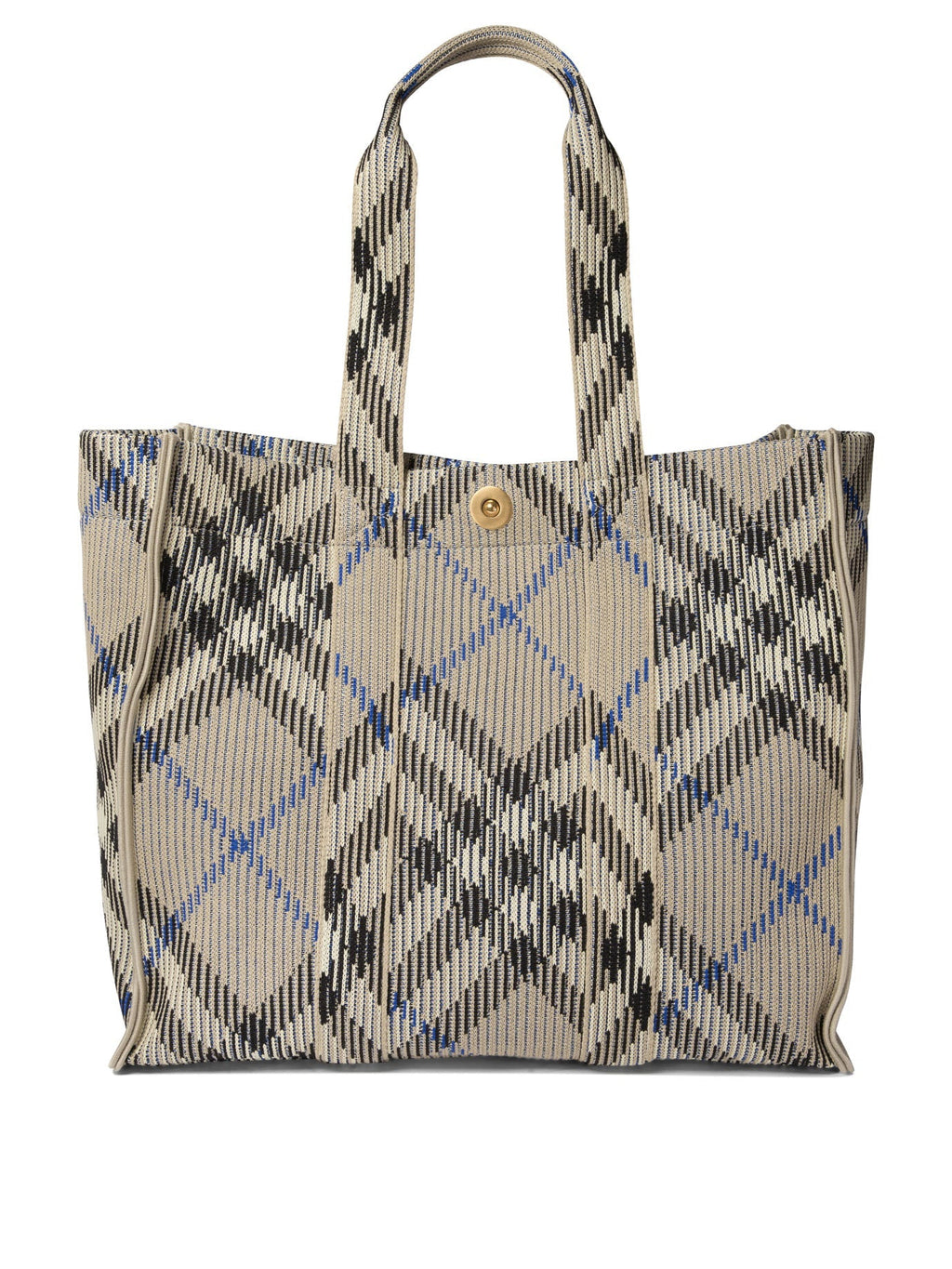 Medium Check Knitted Tote