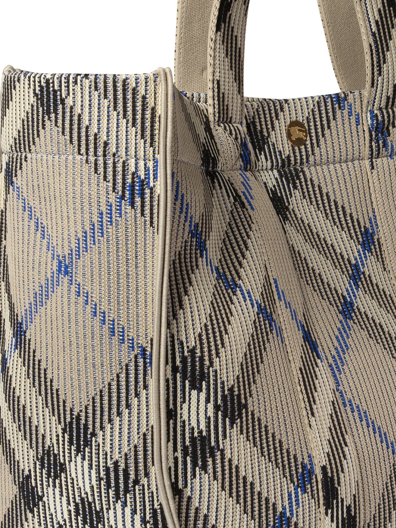 Medium Check Knitted Tote