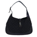 GUCCI GG Canvas Jackie Shoulder Bag Black 001 3306 80935