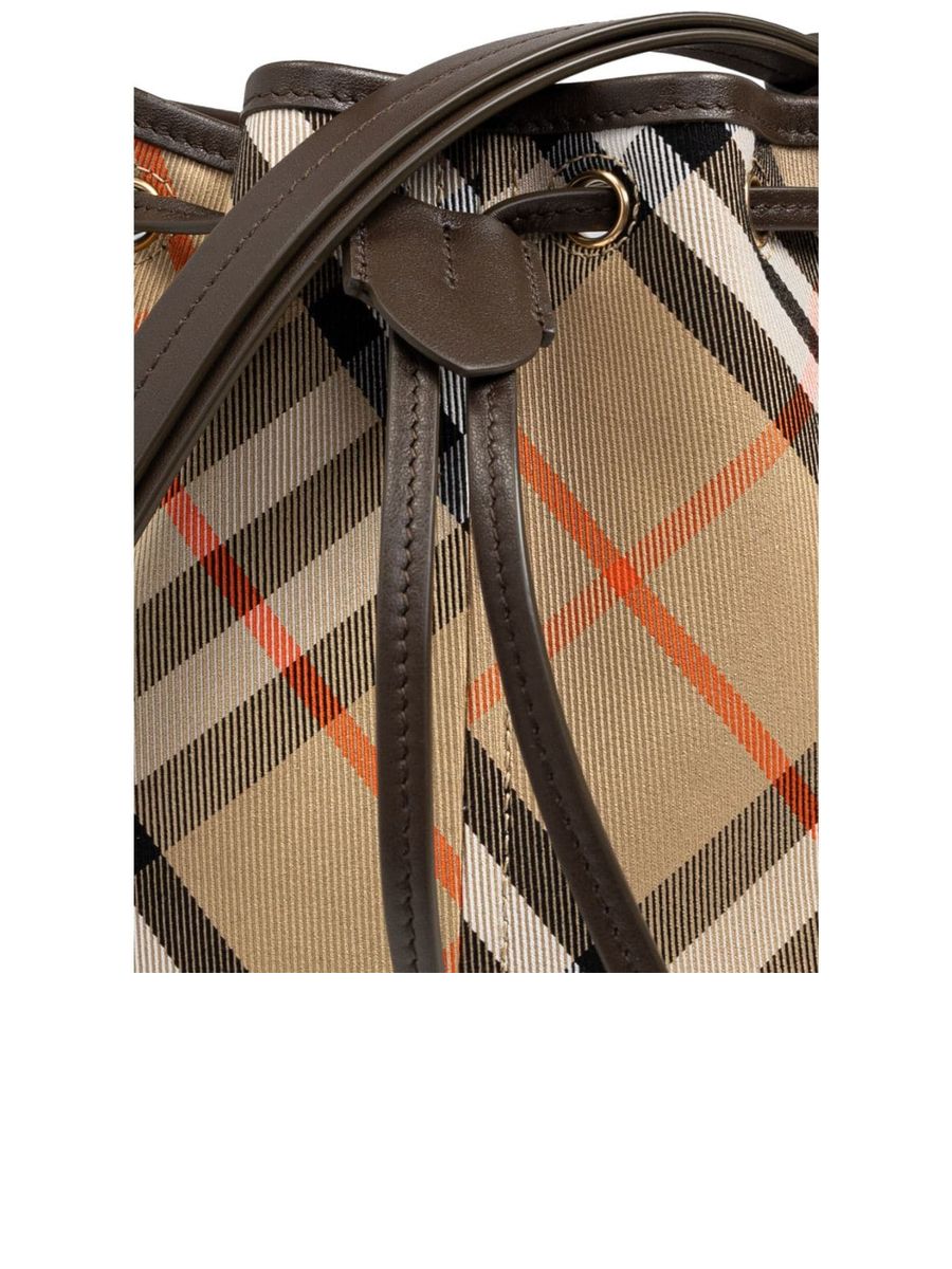 Mini Check Bucket Bag