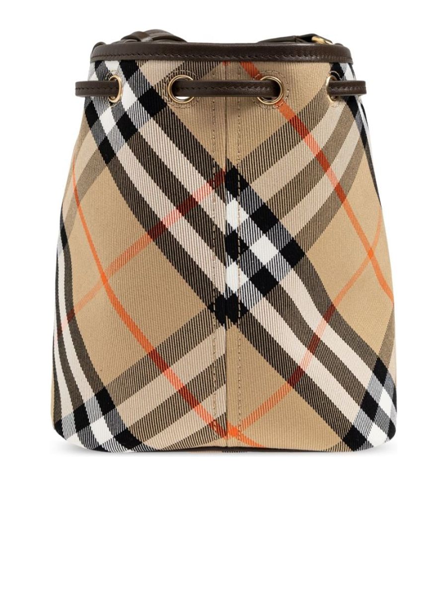 Mini Check Bucket Bag