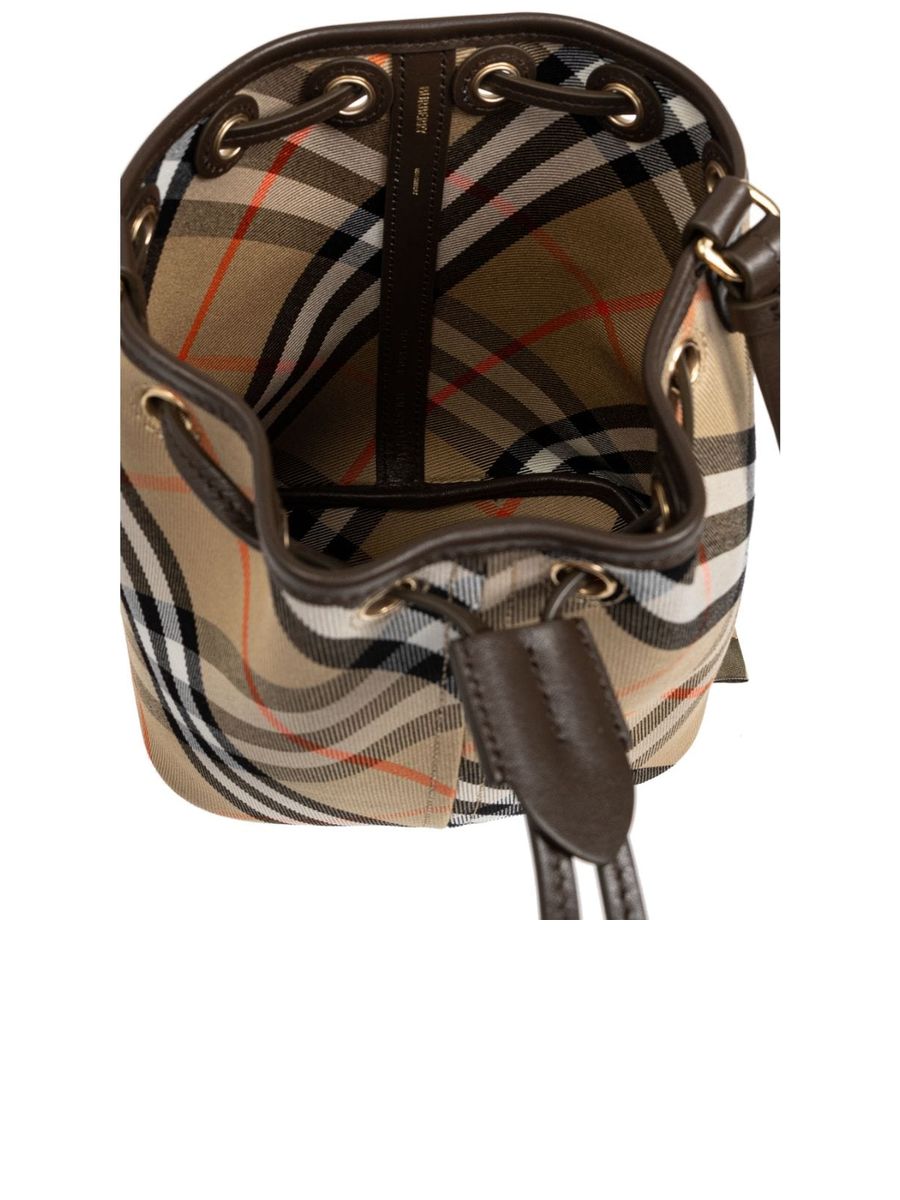 Mini Check Bucket Bag
