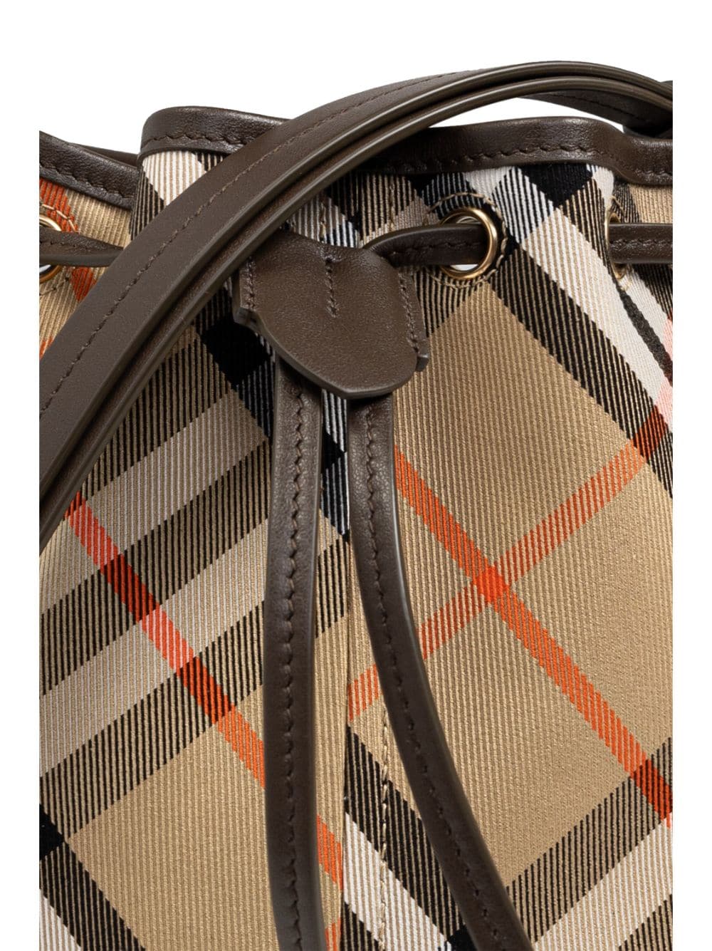 CHECK MINI BUCKET BAG