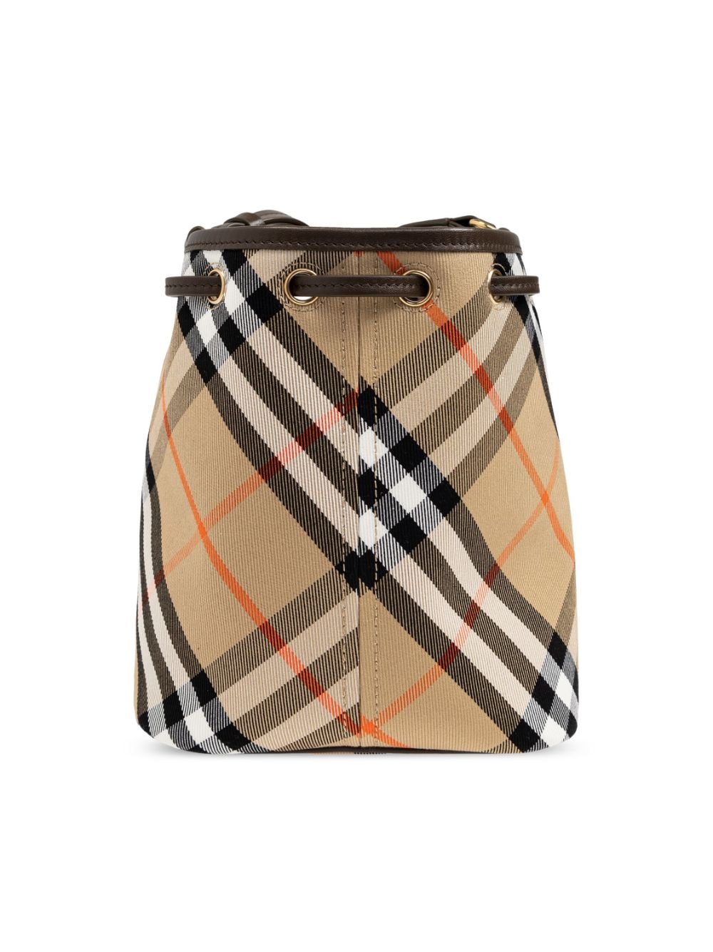 CHECK MINI BUCKET BAG