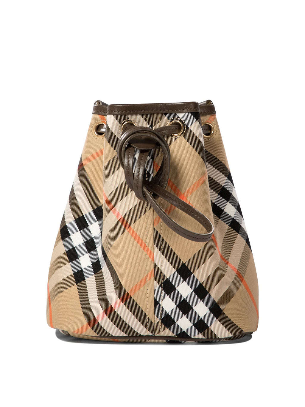 CHECK MINI BUCKET BAG