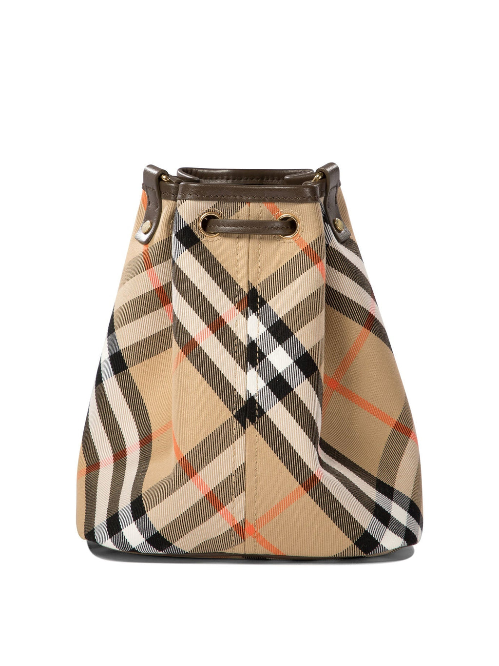 CHECK MINI BUCKET BAG