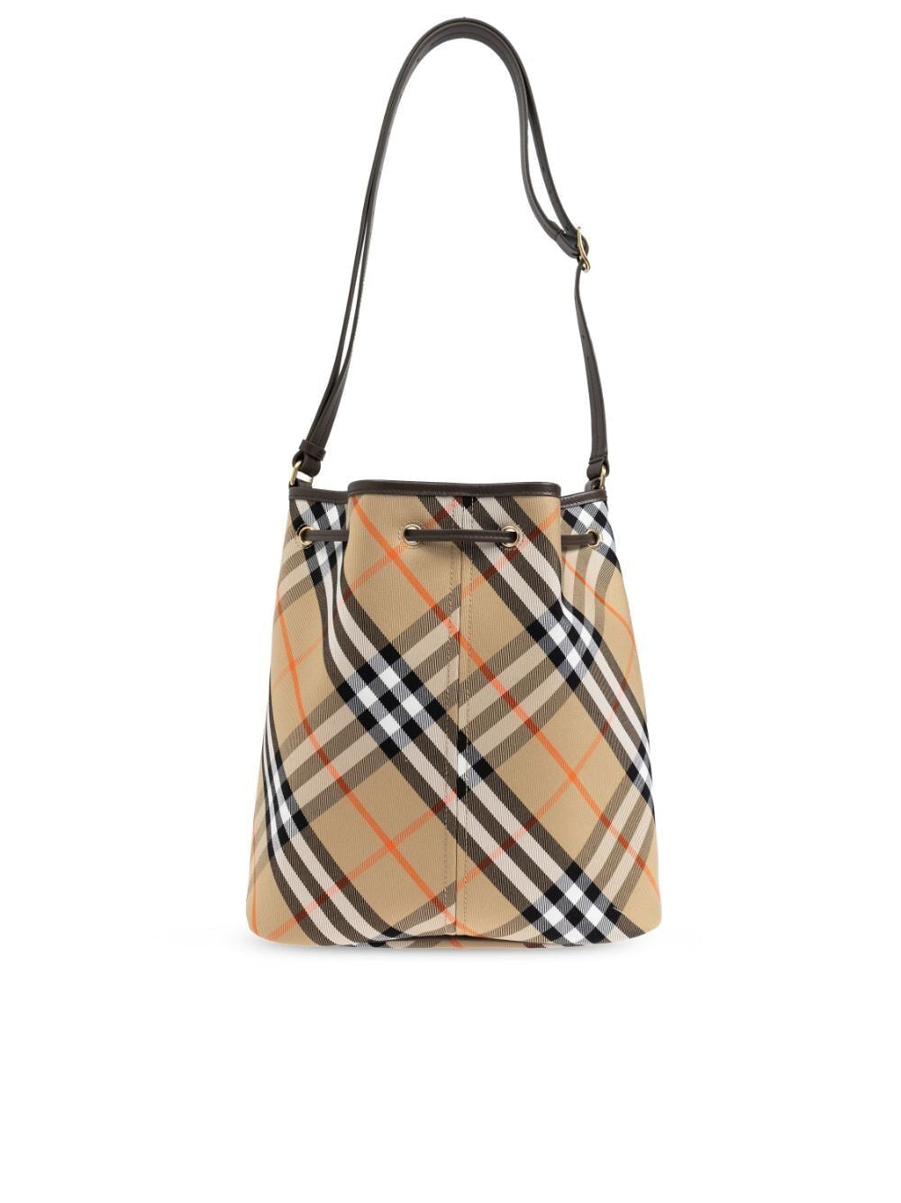 VINTAGE CHECK BUCKET SHOULDER BAG