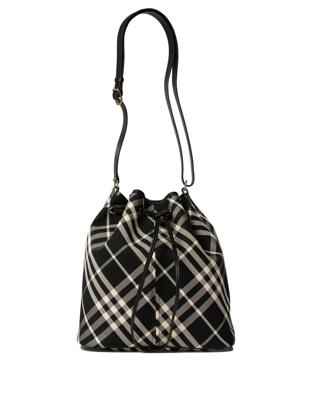 MEDIUM CHECK BUCKET BAG