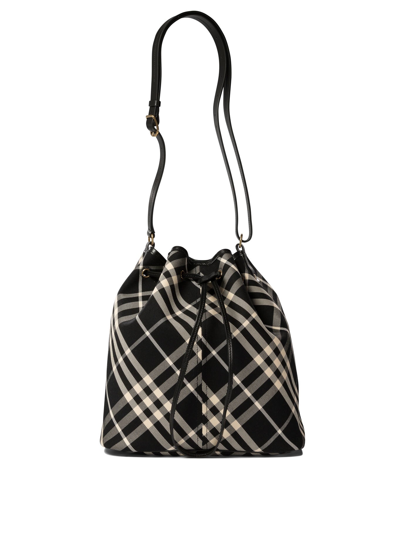 MEDIUM CHECK BUCKET BAG
