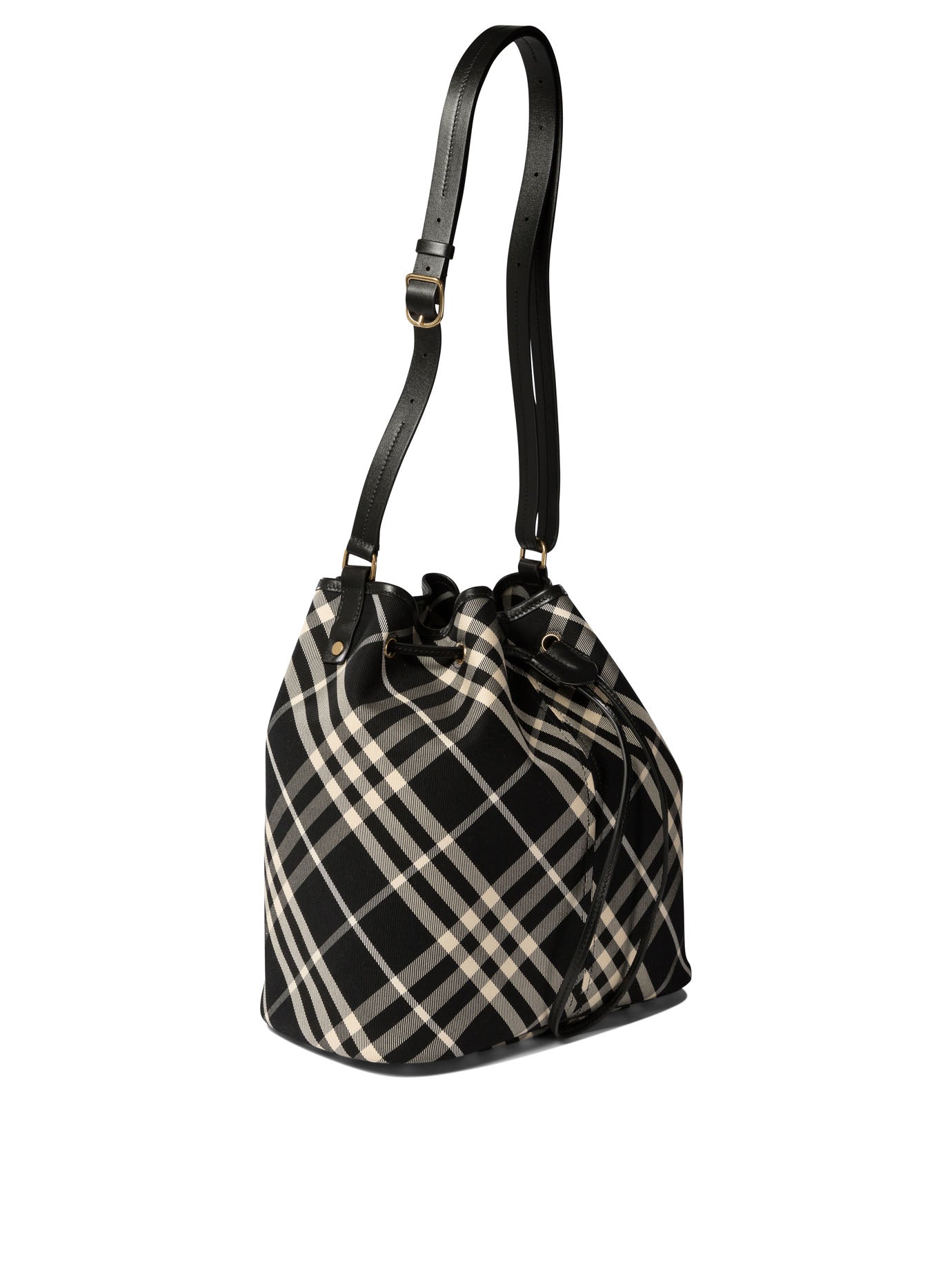 MEDIUM CHECK BUCKET BAG