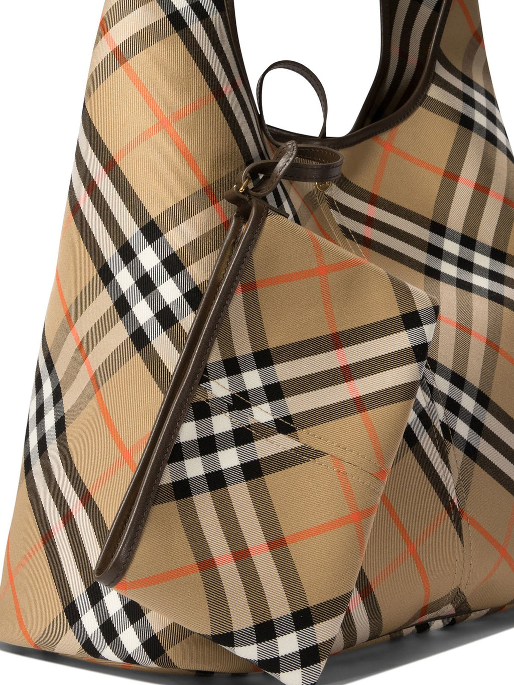 CHECK LARGE TOTE BAG