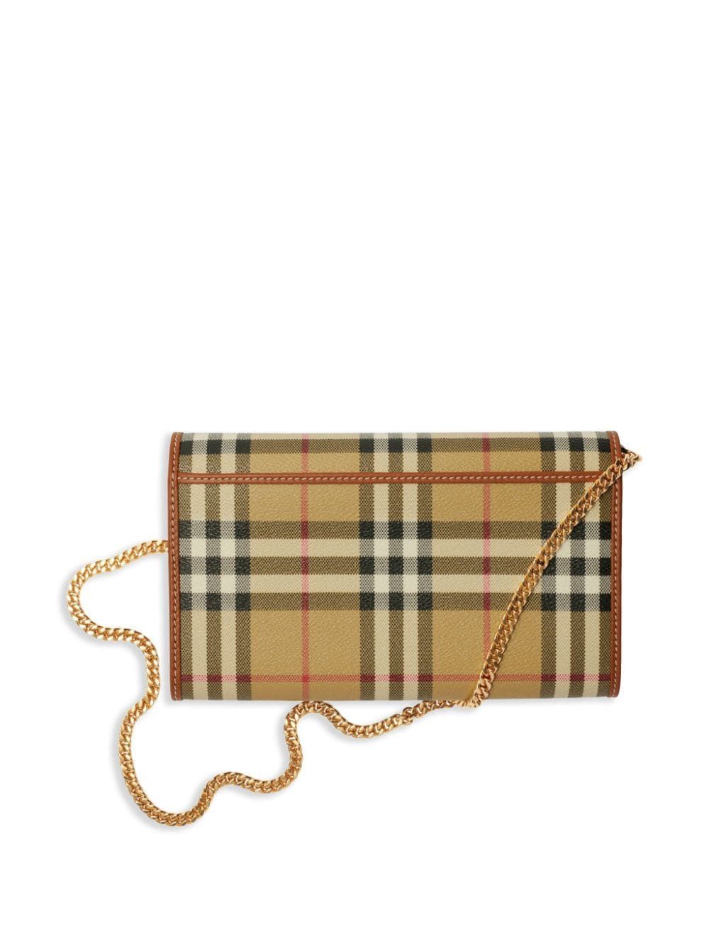 Check Chain Strap Wallet