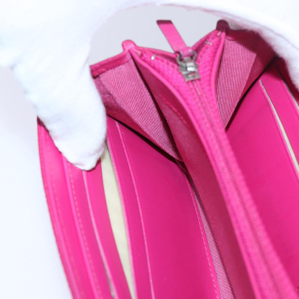 CHANEL Long Wallet Caviar Skin Pink CC 80946