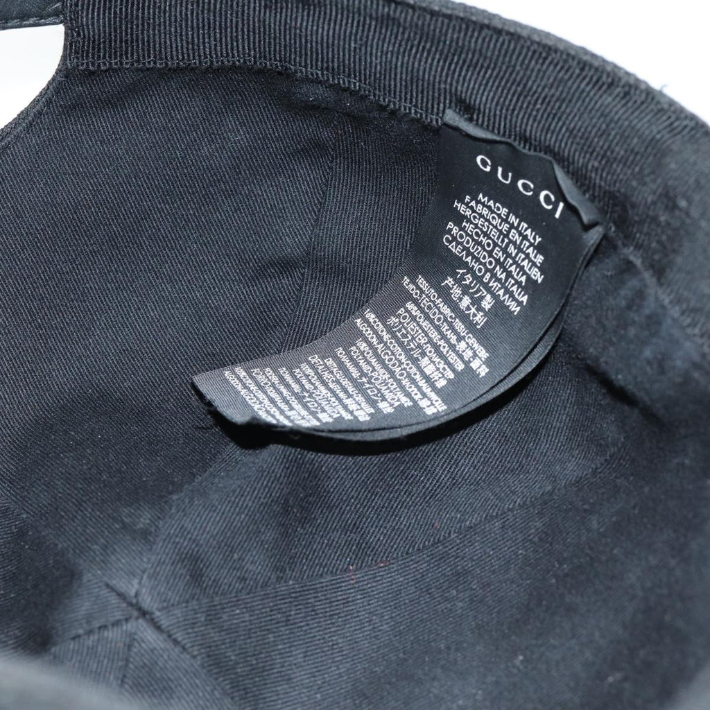 GUCCI GG Canvas Web Sherry Line Cap XL Black Red Green 80948