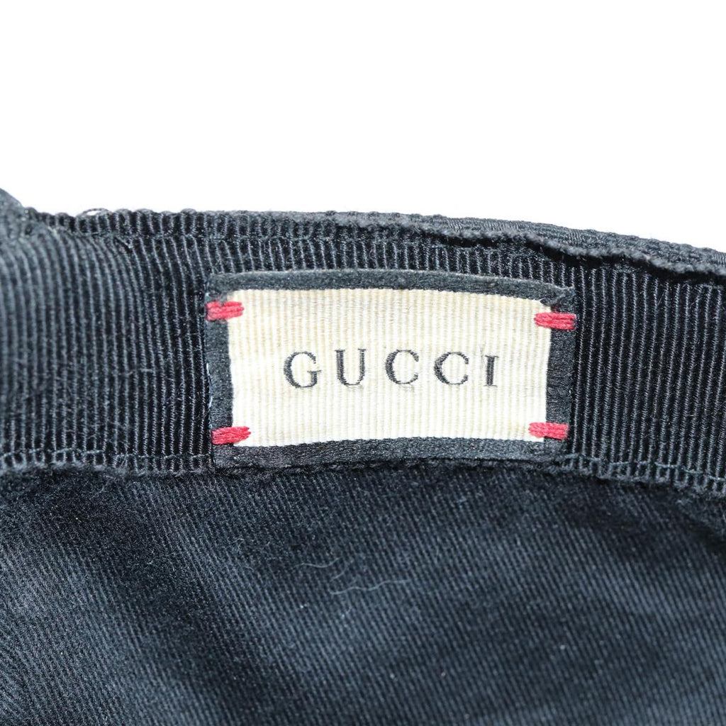 GUCCI GG Canvas Web Sherry Line Cap XL Black Red Green 80948