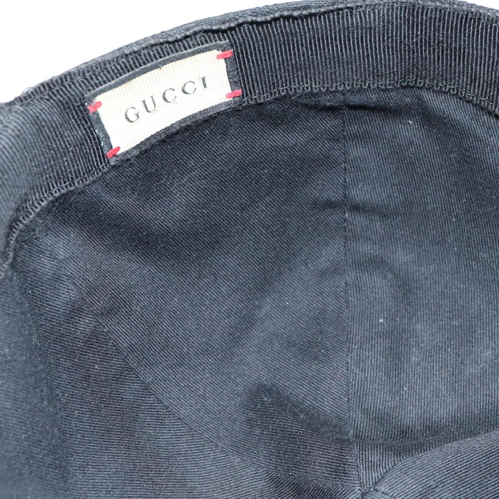 GUCCI GG Canvas Web Sherry Line Cap XL Black Red Green 80948