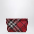 Burberry Clutch Bag With Red Check Pattern Women