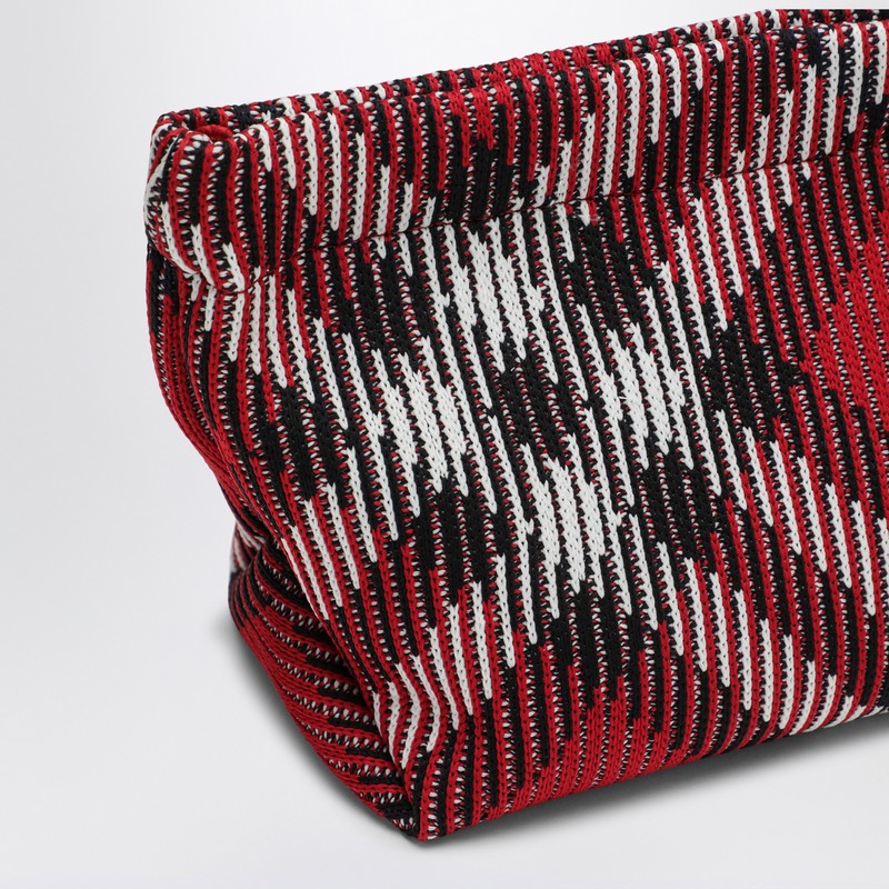 Burberry Clutch Bag With Red Check Pattern Women